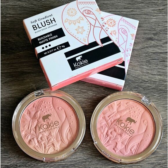 Kokie Soft Gradient Blush Duo in Cheeky Matte & Sweetheart Shimmer NEW - Picture 1 of 10